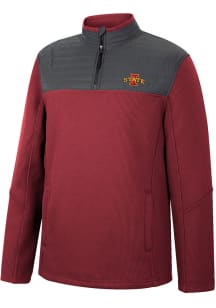 Colosseum Iowa State Cyclones Mens Cardinal Good On You Long Sleeve 1/4 Zip Pullover