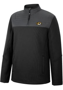 Colosseum Missouri Tigers Mens Black Good On You Long Sleeve 1/4 Zip Pullover