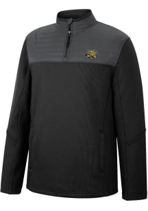 Colosseum Wichita State Shockers Mens Black Good On You Long Sleeve 1/4 Zip Pullover