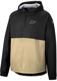 Colosseum Purdue Boilermakers Mens Black Man To Beat Anorak Light Weight Jacket