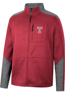 Colosseum Temple Owls Mens Red Id Keep Playing Medium Weight Jacket