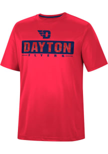 Colosseum Dayton Flyers Red Wager Short Sleeve T Shirt