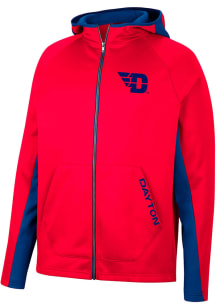 Colosseum Dayton Flyers Mens Red Dr Beeper Long Sleeve Zip