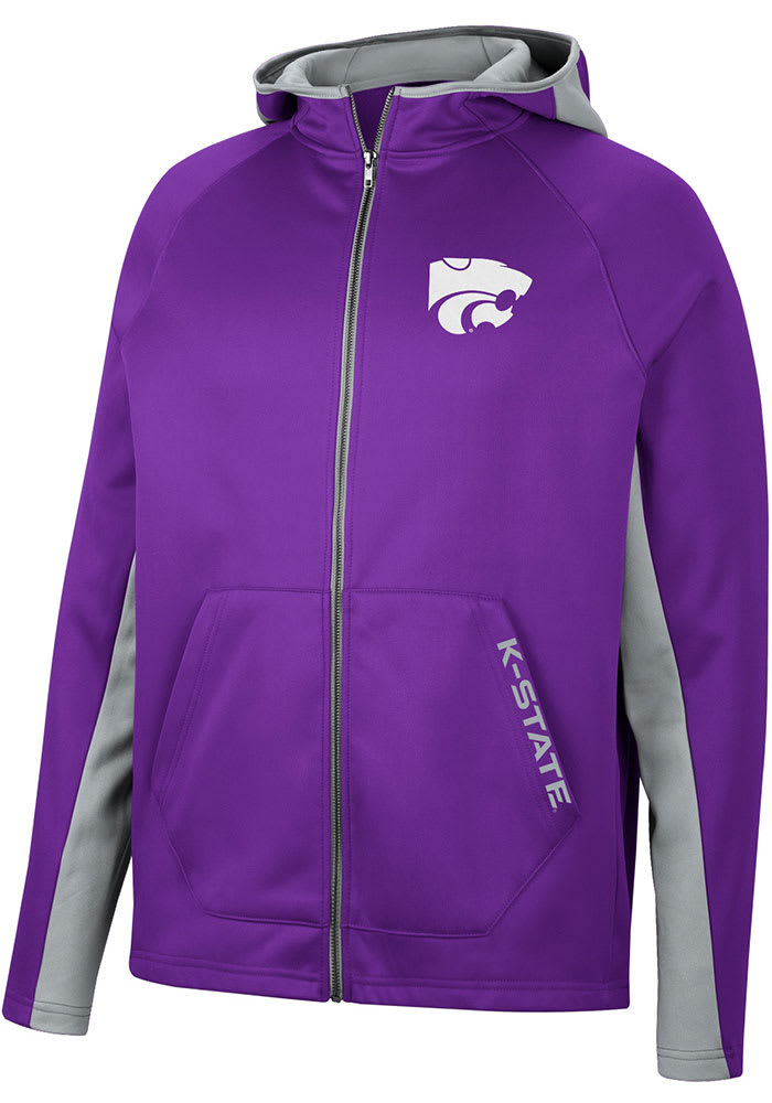 Colosseum K-State Wildcats Mens Purple Dr Beeper Long Sleeve Zip