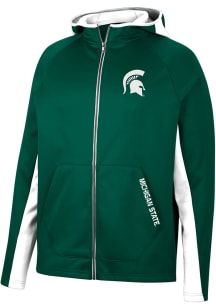 Colosseum Michigan State Spartans Mens Green Dr Beeper Long Sleeve Zip