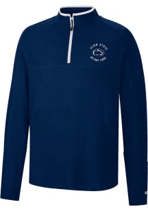 Colosseum Penn State Nittany Lions Mens Navy Blue Spaulding Long Sleeve 1/4 Zip Pullover