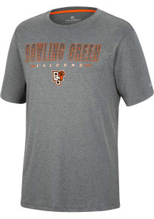 Colosseum Bowling Green Falcons Charcoal High Pressure Short Sleeve T Shirt