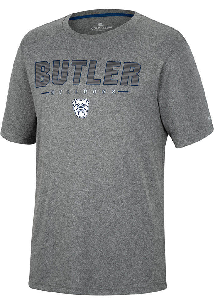 Colosseum Butler Bulldogs Charcoal High Pressure Short Sleeve T Shirt