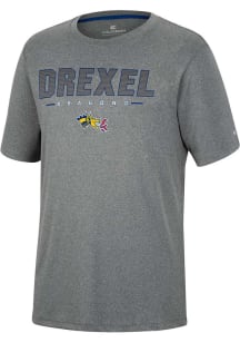 Colosseum Drexel Dragons Charcoal High Pressure Short Sleeve T Shirt