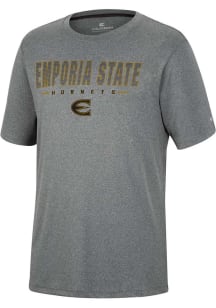 Colosseum Emporia State Hornets Charcoal High Pressure Short Sleeve T Shirt