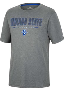Colosseum Indiana State Sycamores Charcoal High Pressure Short Sleeve T Shirt