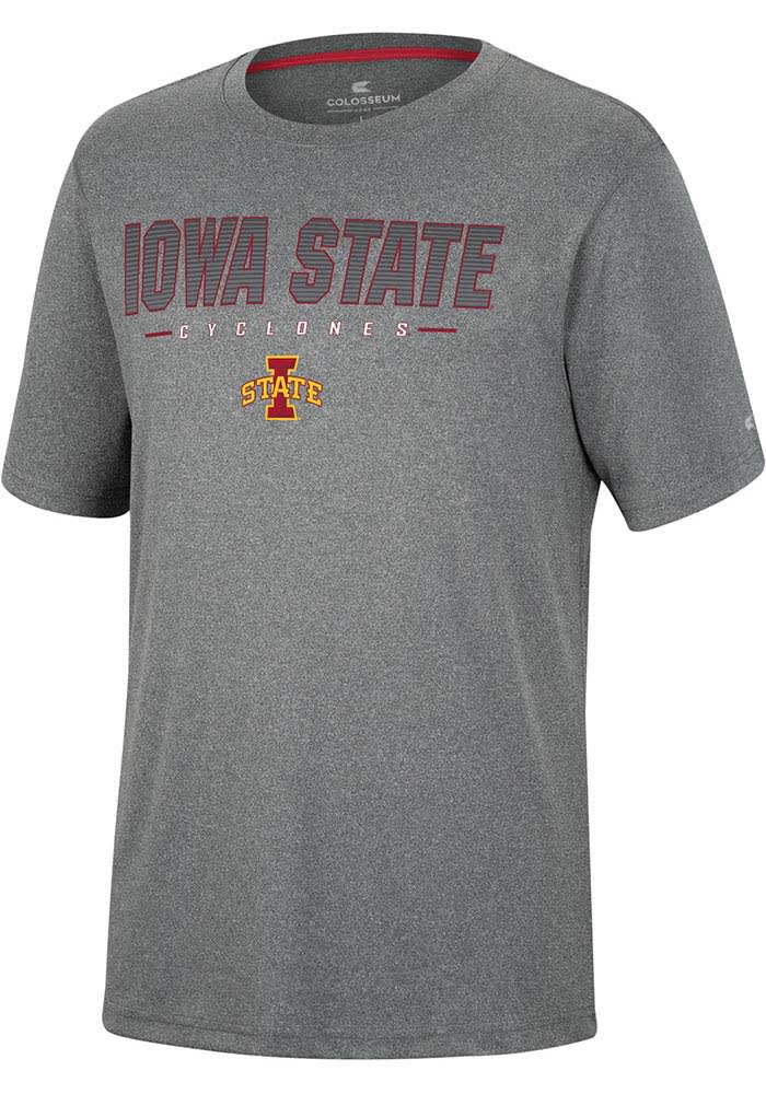 Colosseum Iowa State Cyclones Charcoal High Pressure Short Sleeve T Shirt