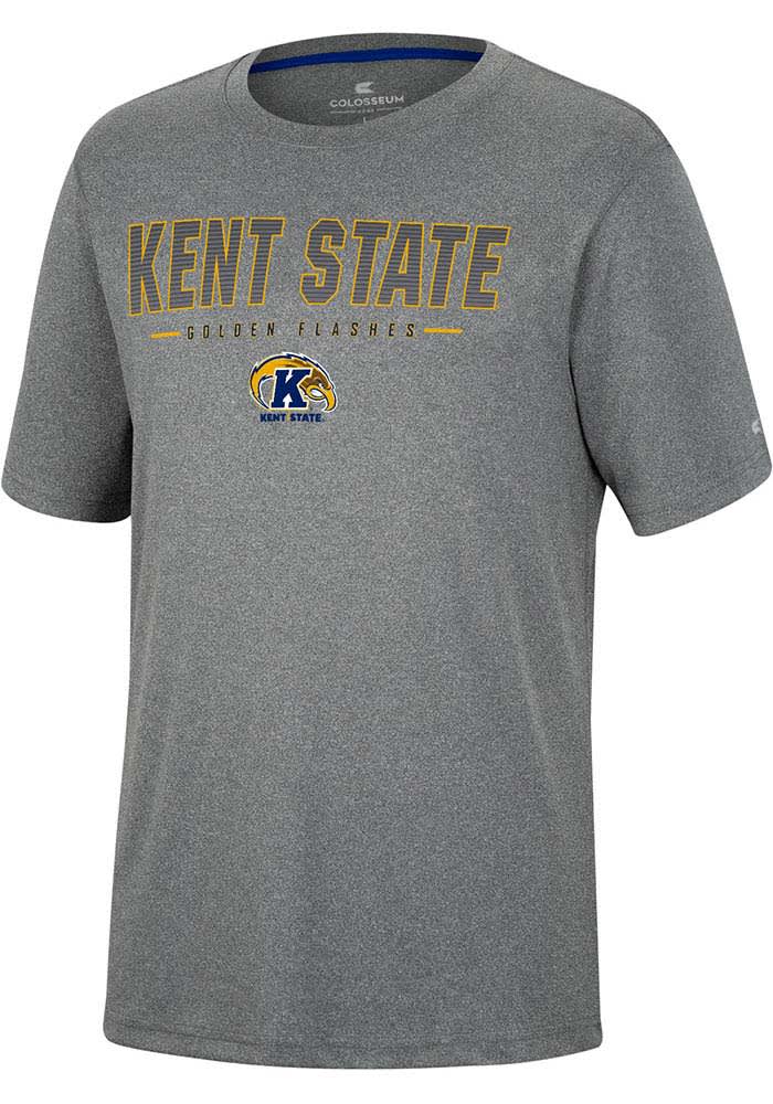 Colosseum Kent State Golden Flashes Charcoal High Pressure Short Sleeve T Shirt