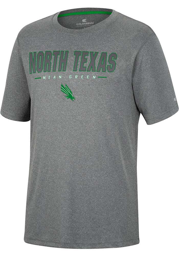 Colosseum North Texas Mean Green Charcoal High Pressure Short Sleeve T Shirt
