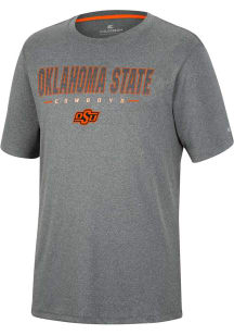 Colosseum Oklahoma State Cowboys Charcoal High Pressure Short Sleeve T Shirt