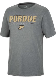 Purdue Boilermakers Charcoal Colosseum High Pressure Short Sleeve T Shirt