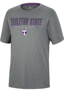 Colosseum Tarleton State Texans Charcoal High Pressure Short Sleeve T Shirt