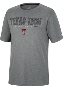 Colosseum Texas Tech Red Raiders Charcoal High Pressure Short Sleeve T Shirt