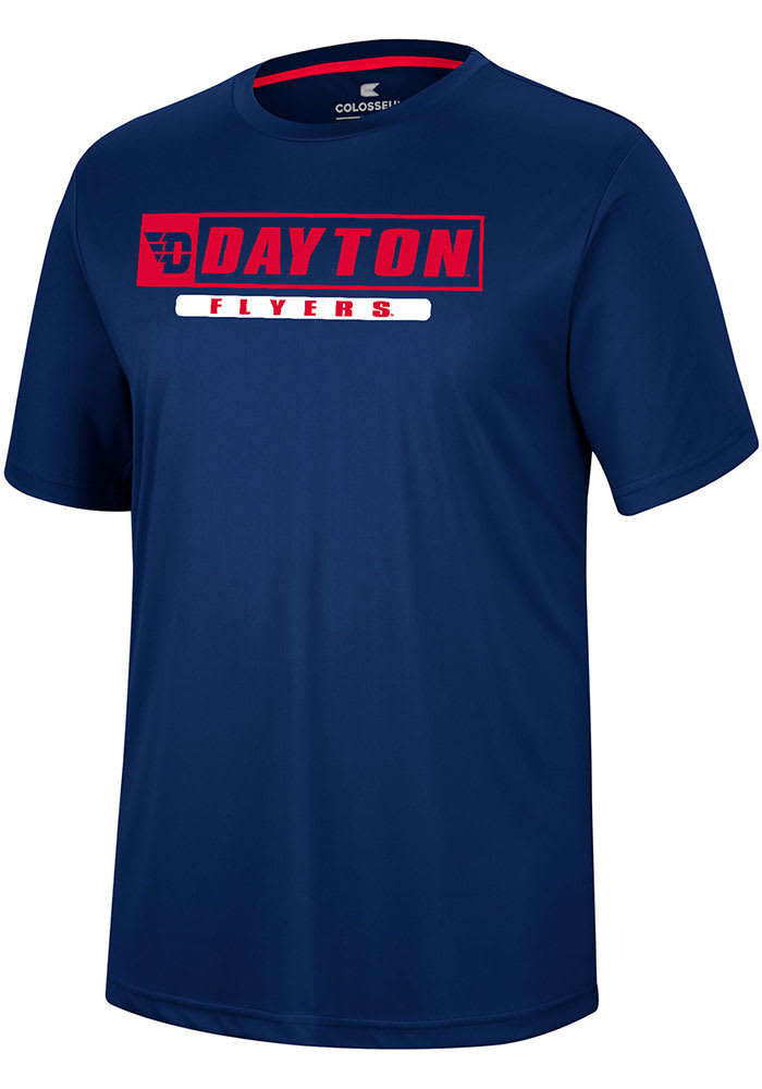 Colosseum Dayton Flyers Navy Blue TY Short Sleeve T Shirt