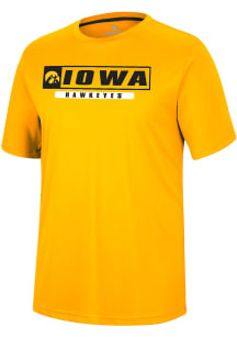 Colosseum Iowa Hawkeyes Gold TY Short Sleeve T Shirt