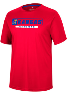 Colosseum Kansas Jayhawks Red TY Short Sleeve T Shirt