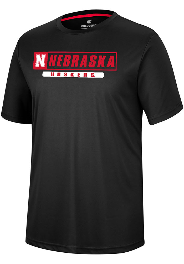 Colosseum Nebraska Cornhuskers Black TY Short Sleeve T Shirt