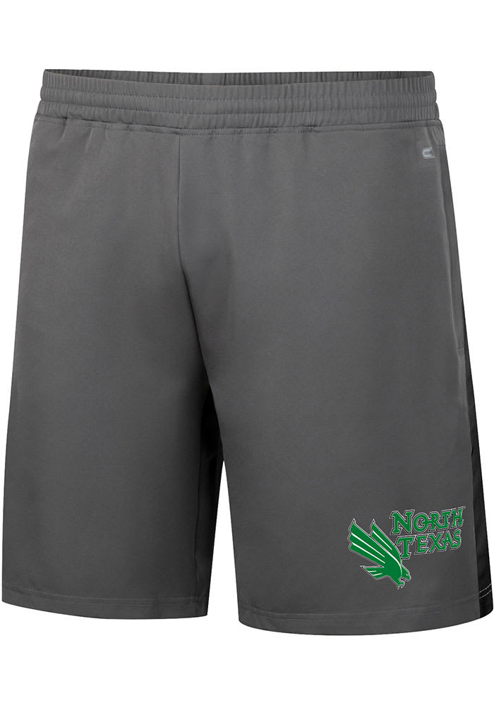 Colosseum North Texas Mean Green Mens Grey Smails Woven Shorts