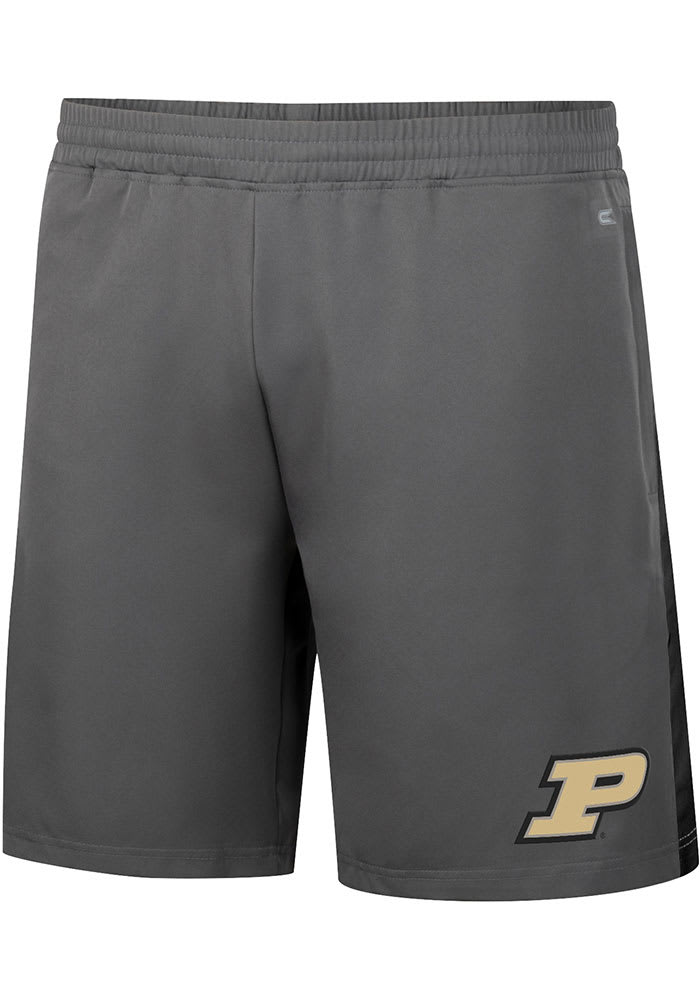 Colosseum Purdue Boilermakers Mens Grey Smails Woven Shorts