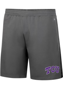 Colosseum TCU Horned Frogs Mens Grey Smails Woven Shorts