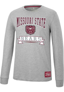 Colosseum Missouri State Bears Grey Hey Everyone Long Sleeve T Shirt