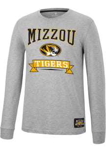 Colosseum Missouri Tigers Grey Hey Everyone Long Sleeve T Shirt