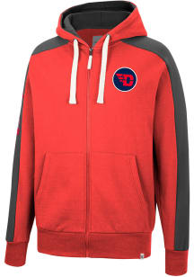Colosseum Dayton Flyers Mens Red Flying Wasp Long Sleeve Zip Fashion