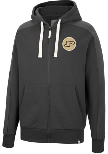 Colosseum Purdue Boilermakers Mens Black Flying Wasp Long Sleeve Zip Fashion