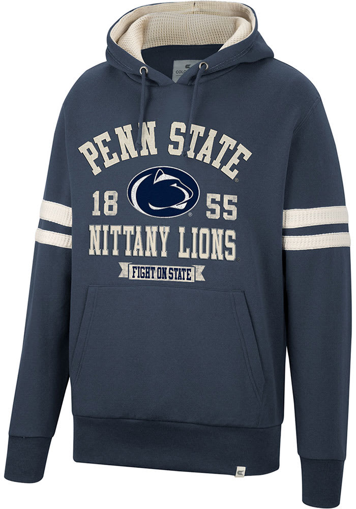Colosseum Penn State Nittany Lions Mens Navy Blue O Hooligan Pullover Fashion Hood