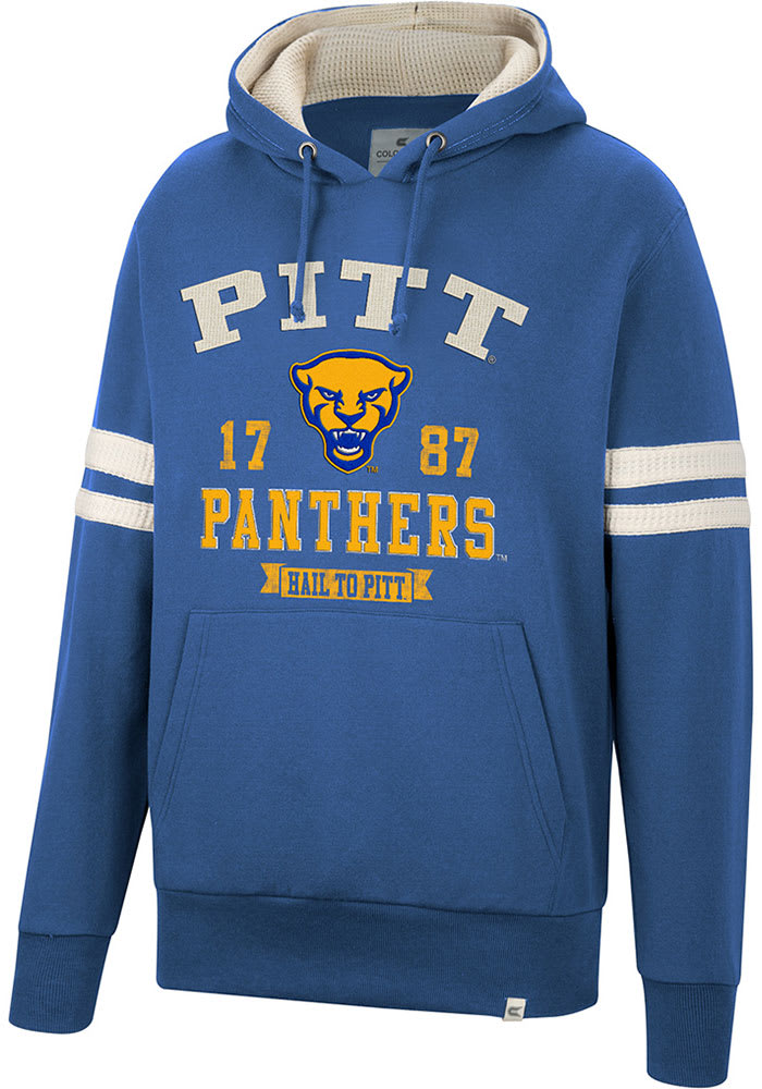 Colosseum Pitt Panthers Mens Blue O Hooligan Pullover Fashion Hood