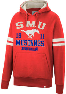 Colosseum SMU Mustangs Mens Red O Hooligan Pullover Fashion Hood