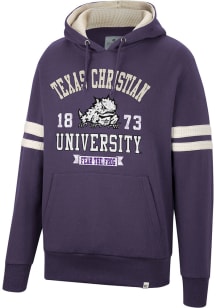 Colosseum TCU Horned Frogs Mens Purple O Hooligan Pullover Fashion Hood