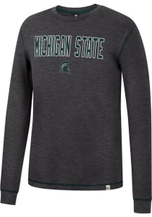 Colosseum Michigan State Spartans Charcoal Noonan Thermal Long Sleeve Fashion T Shirt