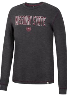 Colosseum Missouri State Bears Charcoal Noonan Thermal Long Sleeve Fashion T Shirt
