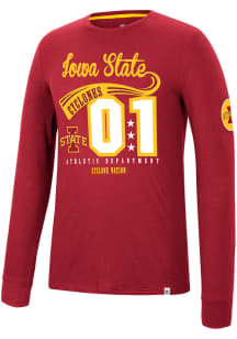 Colosseum Iowa State Cyclones Cardinal Before Electricity Long Sleeve Fashion T Shirt