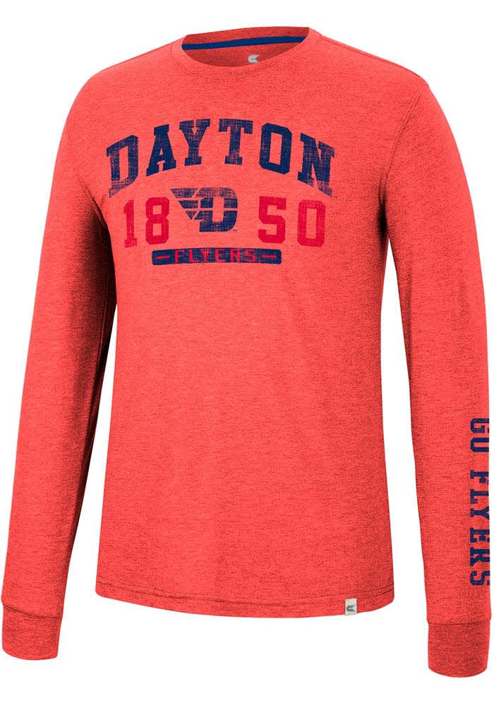 Colosseum Dayton Flyers Red Zen Philosopher Long Sleeve Fashion T Shirt