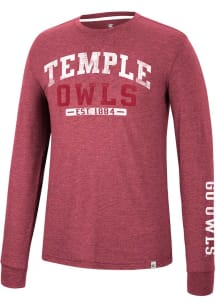 Colosseum Temple Owls Red Zen Philosopher Long Sleeve Fashion T Shirt