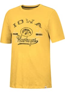 Colosseum Iowa Hawkeyes Gold Hook It In Short Sleeve Fashion T Shirt