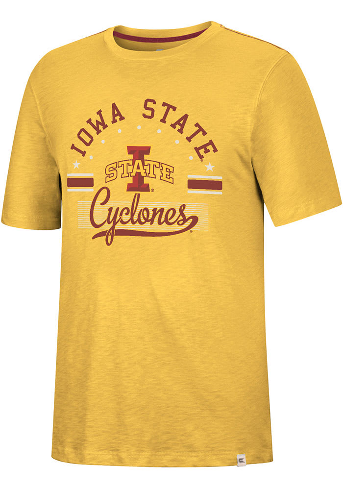 Colosseum Iowa State Cyclones Gold Hook It In Short Sleeve Fashion T Shirt