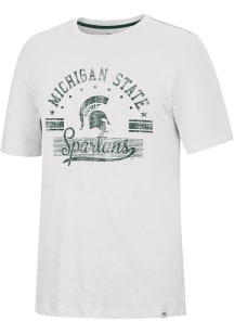 Colosseum Michigan State Spartans White Hook It In Short Sleeve Fashion T Shirt