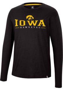 Colosseum Iowa Hawkeyes Black Earth First Recycled Long Sleeve T Shirt