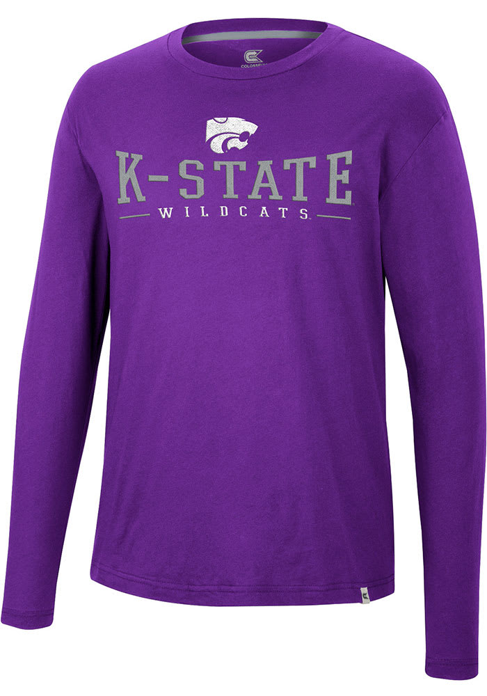 Colosseum K-State Wildcats Purple Earth First Recycled Long Sleeve Fashion T Shirt