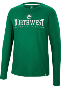 Colosseum Northwest Missouri State Bearcats Green Earth First Recycled Long Sleeve T Shirt