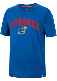 Colosseum Kansas Jayhawks Blue Earth First Recycled Short Sleeve Fashion T Shirt