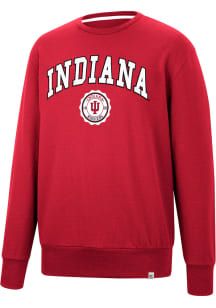 Colosseum Indiana Hoosiers Mens Crimson For The Effort Long Sleeve Fashion Sweatshirt